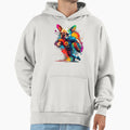 Copy French Bulldog Playing American Hoodie - Minimalist Print for Adults - T-Shirt, Sweatshirt, Hoodie