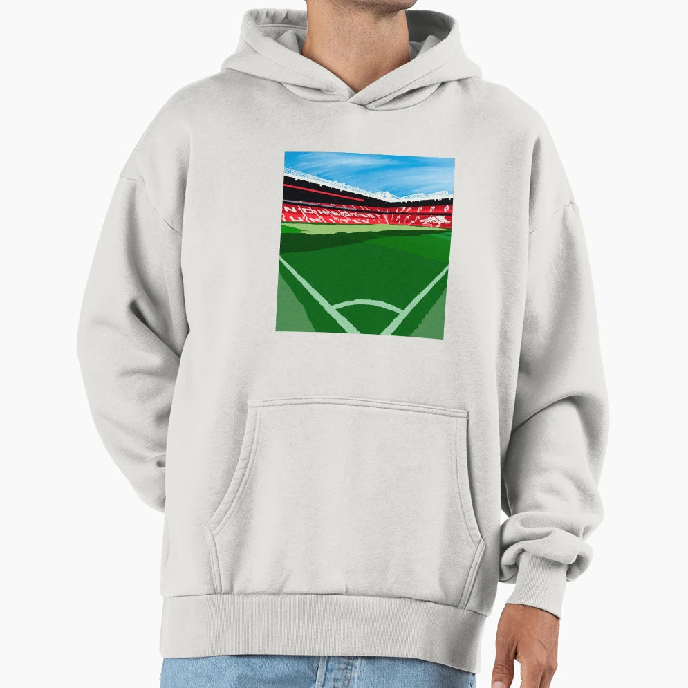 Majestic Old Trafford Iconic Football Hoodie - Aesthetic Graphic Men Women - T-Shirt, Sweatshirt, Hoodie