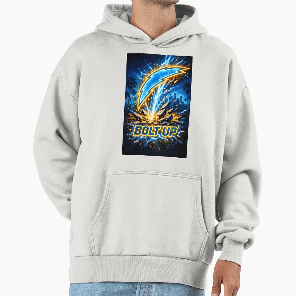 Bolt Up L Hoodie - Minimalist Print for Adults - T-Shirt, Sweatshirt, Hoodie