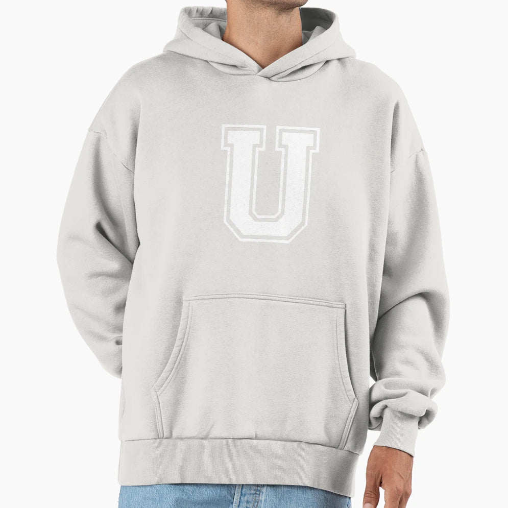 Letter U Hoodie - Unique Graphic for Adults - T-Shirt, Sweatshirt, Hoodie