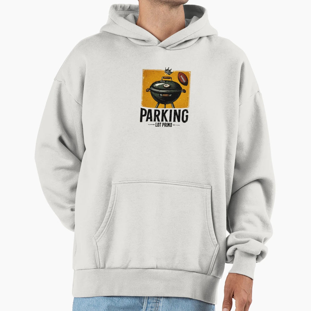Tailgate Royalty Football Fan Grill Hoodie - Graphic Print for Adults - T-Shirt, Sweatshirt, Hoodie