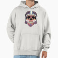 Skull Helmet Hoodie - Fun Novelty Design for Adults - T-Shirt, Sweatshirt, Hoodie