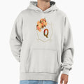 Initial Q Flowers Monogram Flowers Hoodie - Novelty Apparel for Adults - T-Shirt, Sweatshirt, Hoodie