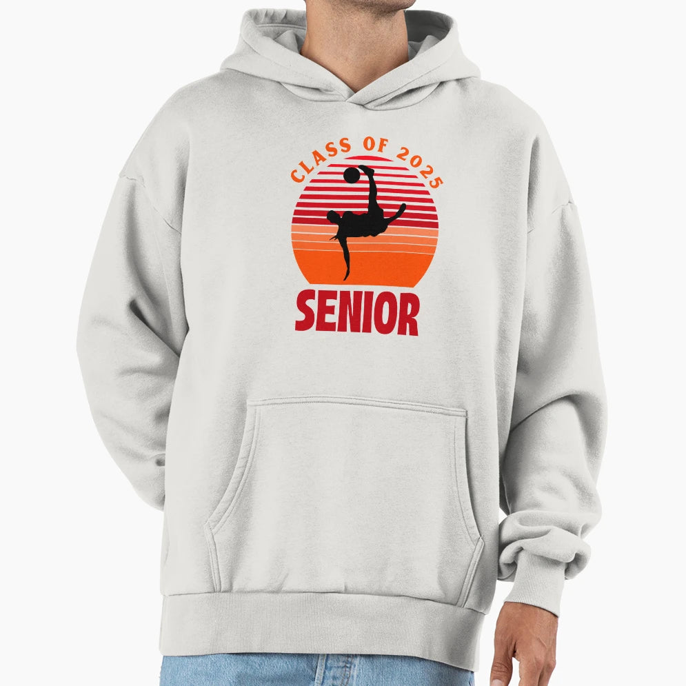 Senior Class 2025 Soccer Hoodie - Aesthetic Graphic Men Women - T-Shirt, Sweatshirt, Hoodie