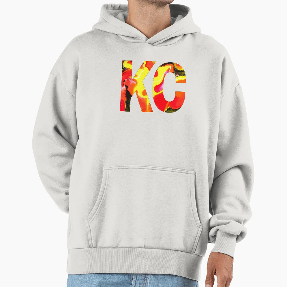 Kc Red Yellow Team Colors Jdp 01 Hoodie - Casual Everyday Wear Men Women - T-Shirt, Sweatshirt, Hoodie
