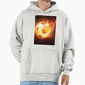 Football Soccer Ball Fire Hoodie - Fun Novelty Design Men Women - T-Shirt, Sweatshirt, Hoodie