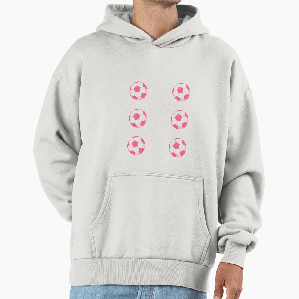 Soccer Ball Hoodie - Minimalist Print Men Women - T-Shirt, Sweatshirt, Hoodie
