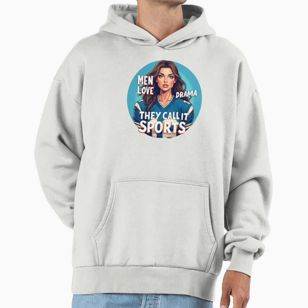 Beautiful Wearing Football Jersey Hoodie - Casual Everyday Wear for Adults - T-Shirt, Sweatshirt, Hoodie
