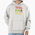 American Football And Mexican Tacos Hoodie - Aesthetic Graphic Men Women - T-Shirt, Sweatshirt, Hoodie