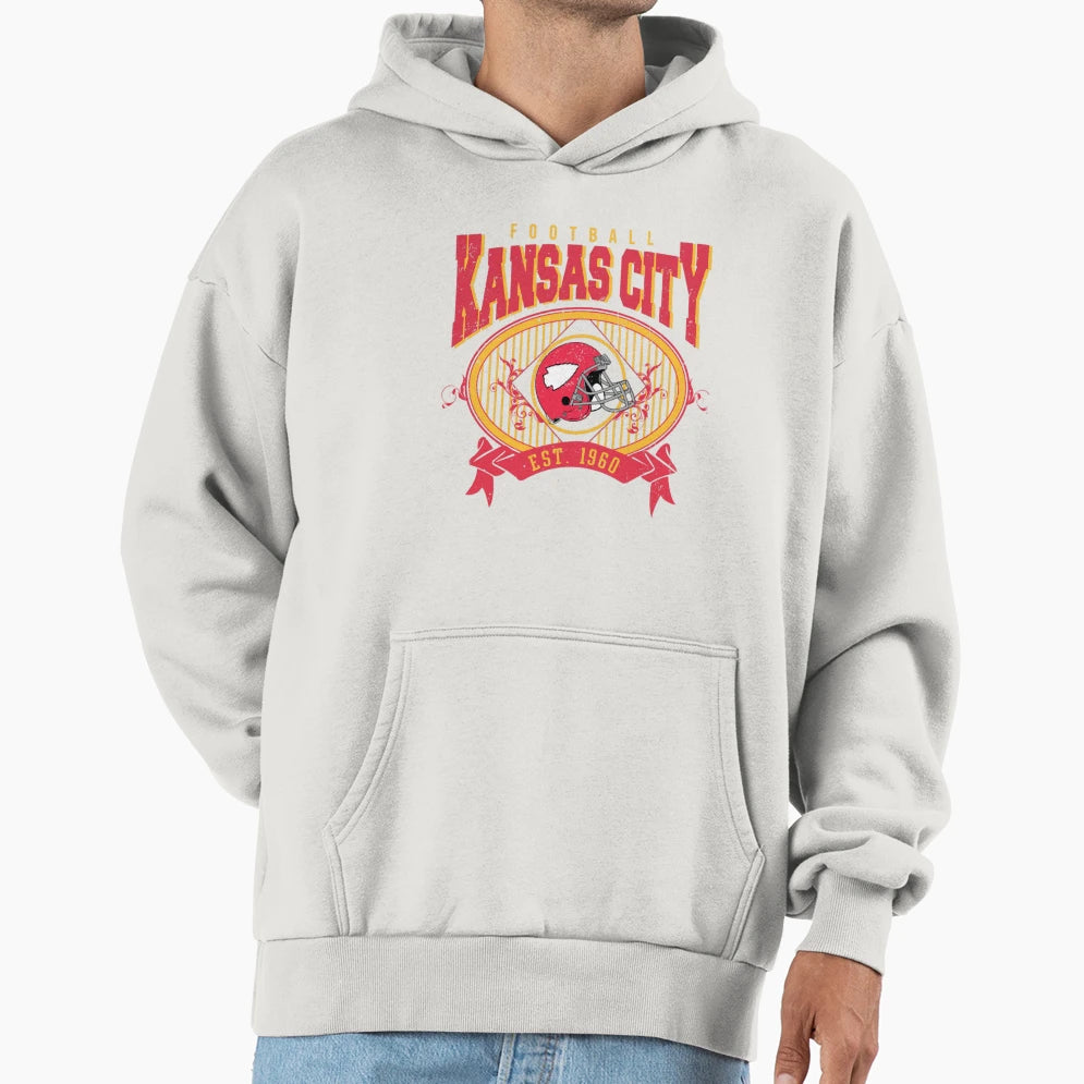 Art Kansas City Chiefs Hoodie - Casual Everyday Wear for Adults - T-Shirt, Sweatshirt, Hoodie