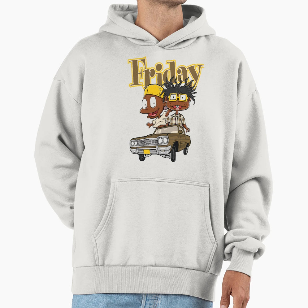 Friday Rugrat Vibes Collective Hoodie - Fun Novelty Design Unisex - T-Shirt, Sweatshirt, Hoodie