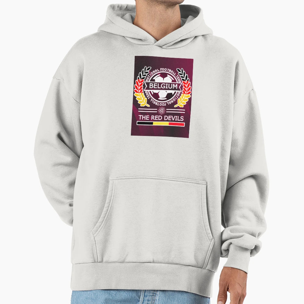 Belgium New Football Supporters And Hoodie - Graphic Print for Adults - T-Shirt, Sweatshirt, Hoodie