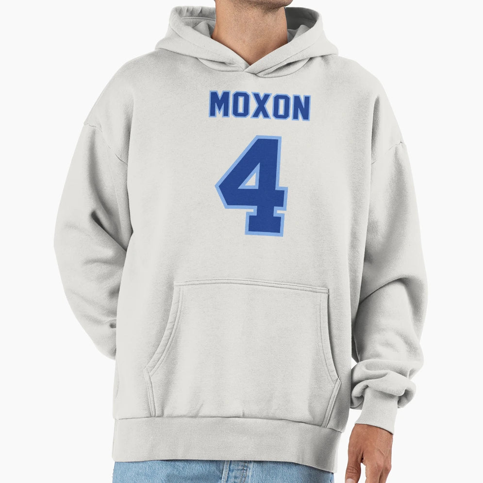 Moxon 4 Jersey Number Hoodie - Unique Graphic Unisex - T-Shirt, Sweatshirt, Hoodie