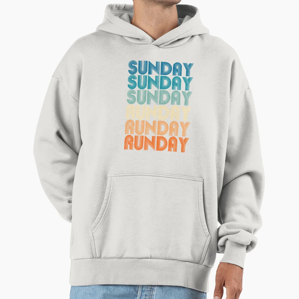 Sunday Runday Fitness Training Hoodie - Casual Everyday Wear for Adults - T-Shirt, Sweatshirt, Hoodie