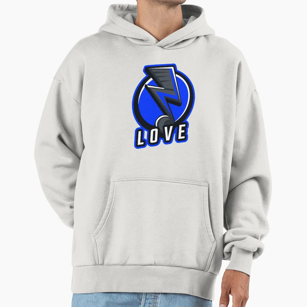 Electronic Music Love Hoodie - Fun Novelty Design for Adults - T-Shirt, Sweatshirt, Hoodie