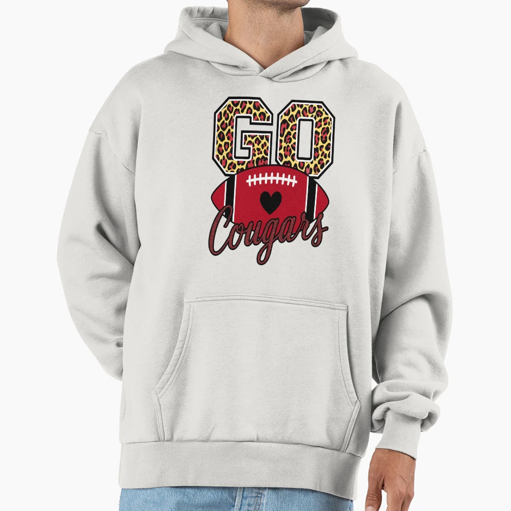 Go Cougars American Football Team Hoodie - Aesthetic Graphic Men Women - T-Shirt, Sweatshirt, Hoodie