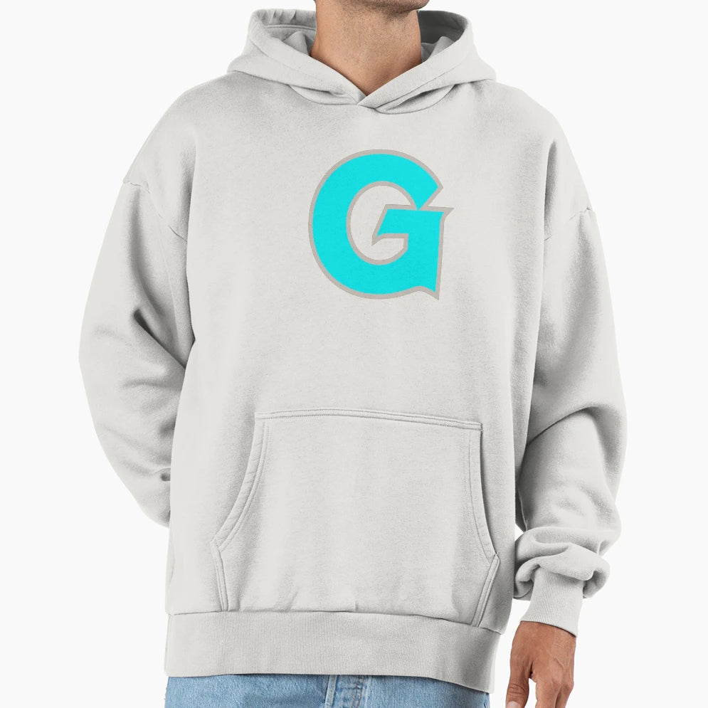 Georgetown Teal Logo Hoodie - Aesthetic Graphic for Adults - T-Shirt, Sweatshirt, Hoodie