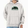 Michigan Football Skyline Hoodie - Unique Graphic Men Women - T-Shirt, Sweatshirt, Hoodie