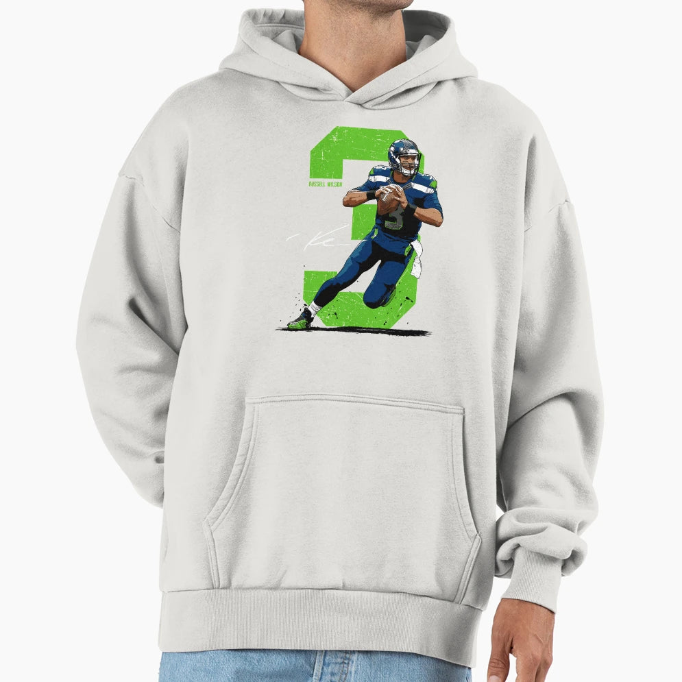 Wilson Quarterback Seattle Football Gift Hoodie - Graphic Print Unisex - T-Shirt, Sweatshirt, Hoodie