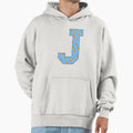 Blue And Orange Polka Dot Initial J Hoodie - Casual Everyday Wear Unisex - T-Shirt, Sweatshirt, Hoodie