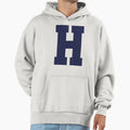 Alphabet Marine Blue H Sports Letter H Hoodie - Minimalist Print Men Women - T-Shirt, Sweatshirt, Hoodie