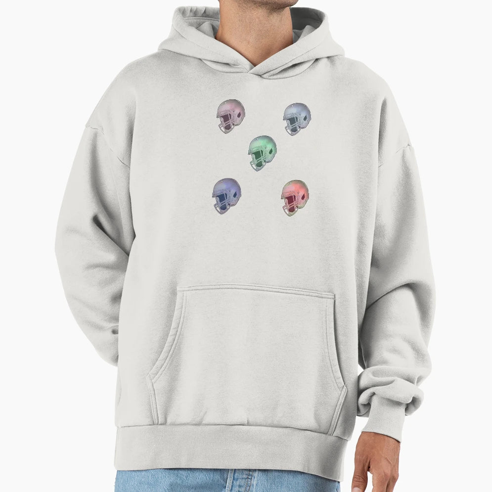 Football Helmet Hoodie - Unique Graphic Unisex - T-Shirt, Sweatshirt, Hoodie