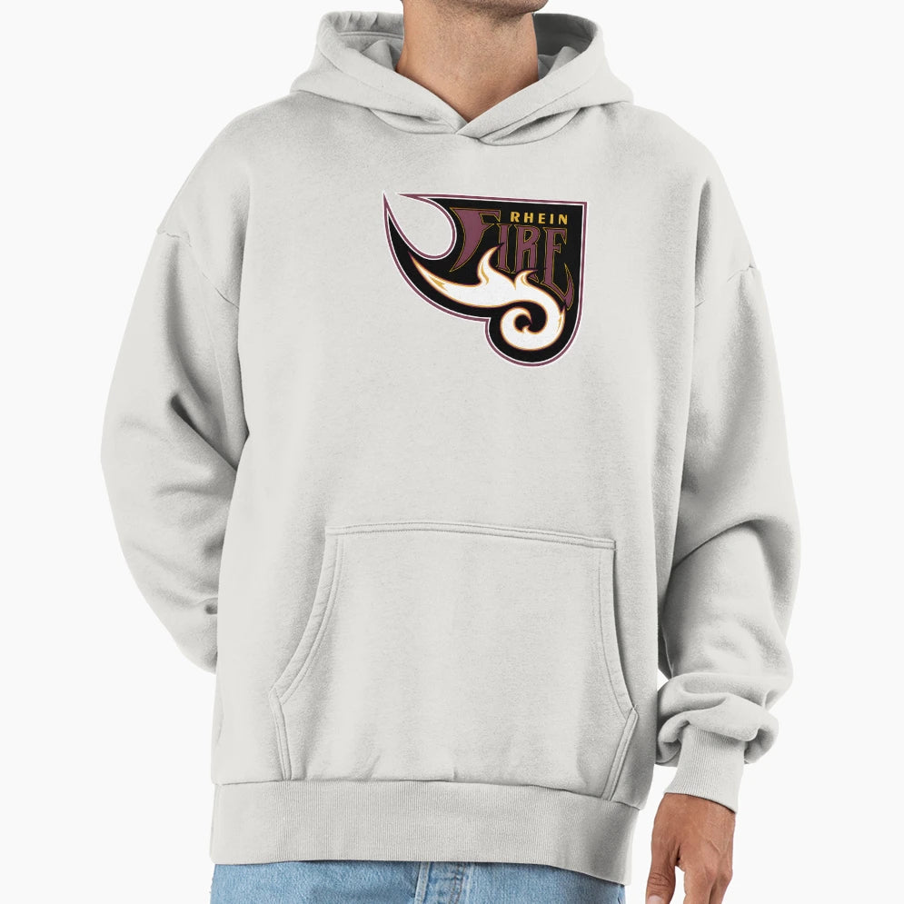 Rhein Fire Logo Hoodie - Novelty Apparel for Adults - T-Shirt, Sweatshirt, Hoodie