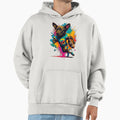 Labrador Dog Playing American Football Hoodie - Novelty Apparel for Adults - T-Shirt, Sweatshirt, Hoodie