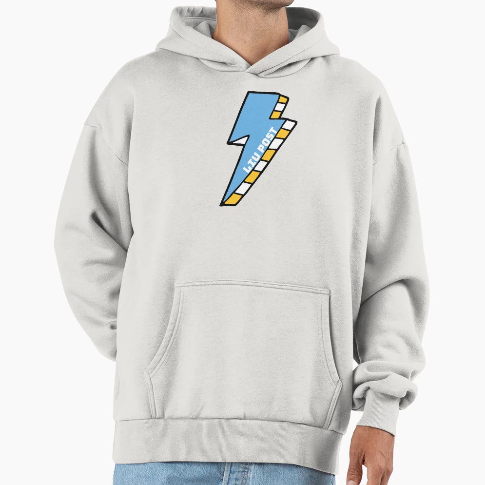 Long Island University Post Lightning Hoodie - Aesthetic Graphic Unisex - T-Shirt, Sweatshirt, Hoodie