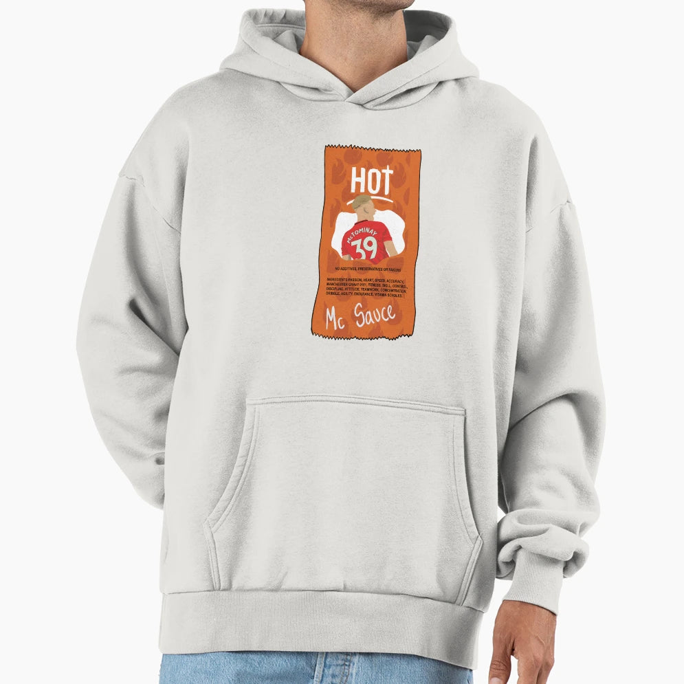 Scott Mctominay Hot Sauce Mcsauce Mufc Hoodie - Unique Graphic Unisex - T-Shirt, Sweatshirt, Hoodie