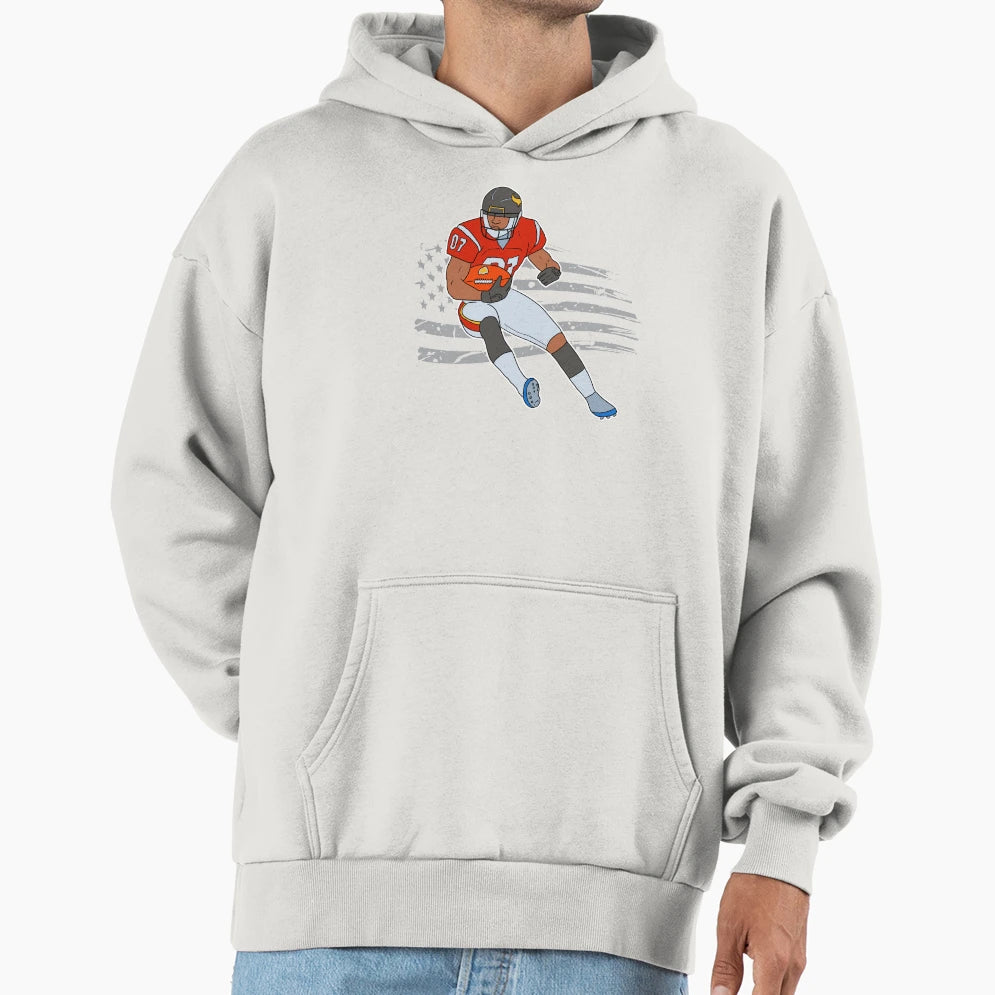 American Football Funny Hoodie - Casual Everyday Wear Unisex - T-Shirt, Sweatshirt, Hoodie