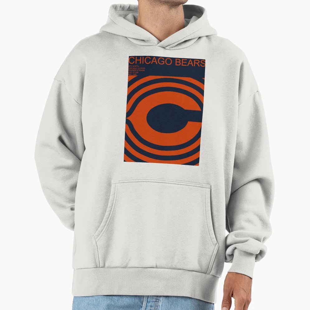 Bears Geometric Minimal Hoodie - Graphic Print Men Women - T-Shirt, Sweatshirt, Hoodie