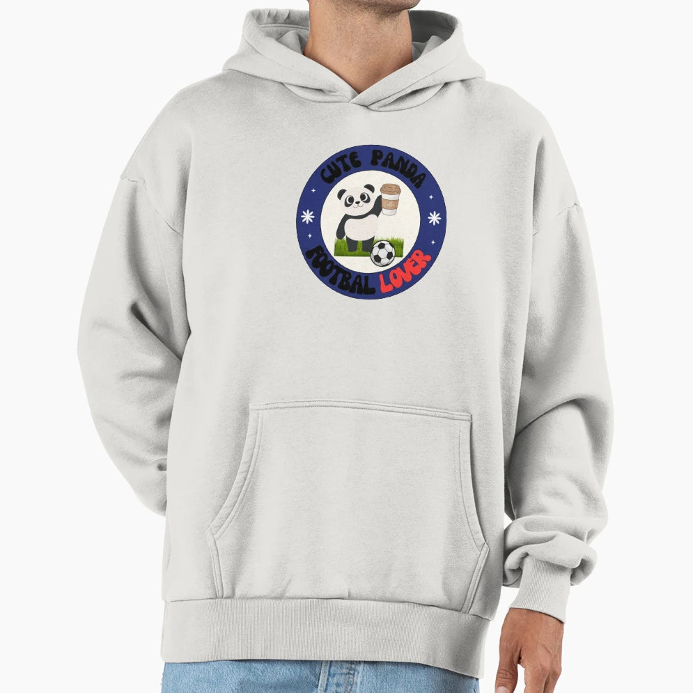 Panda Football Lover Hoodie - Graphic Print for Adults - T-Shirt, Sweatshirt, Hoodie