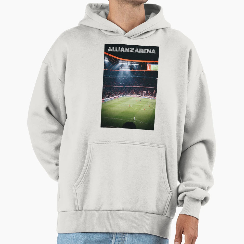 Allizanz Arena Bayern Munich Hoodie - Fun Novelty Design for Adults - T-Shirt, Sweatshirt, Hoodie