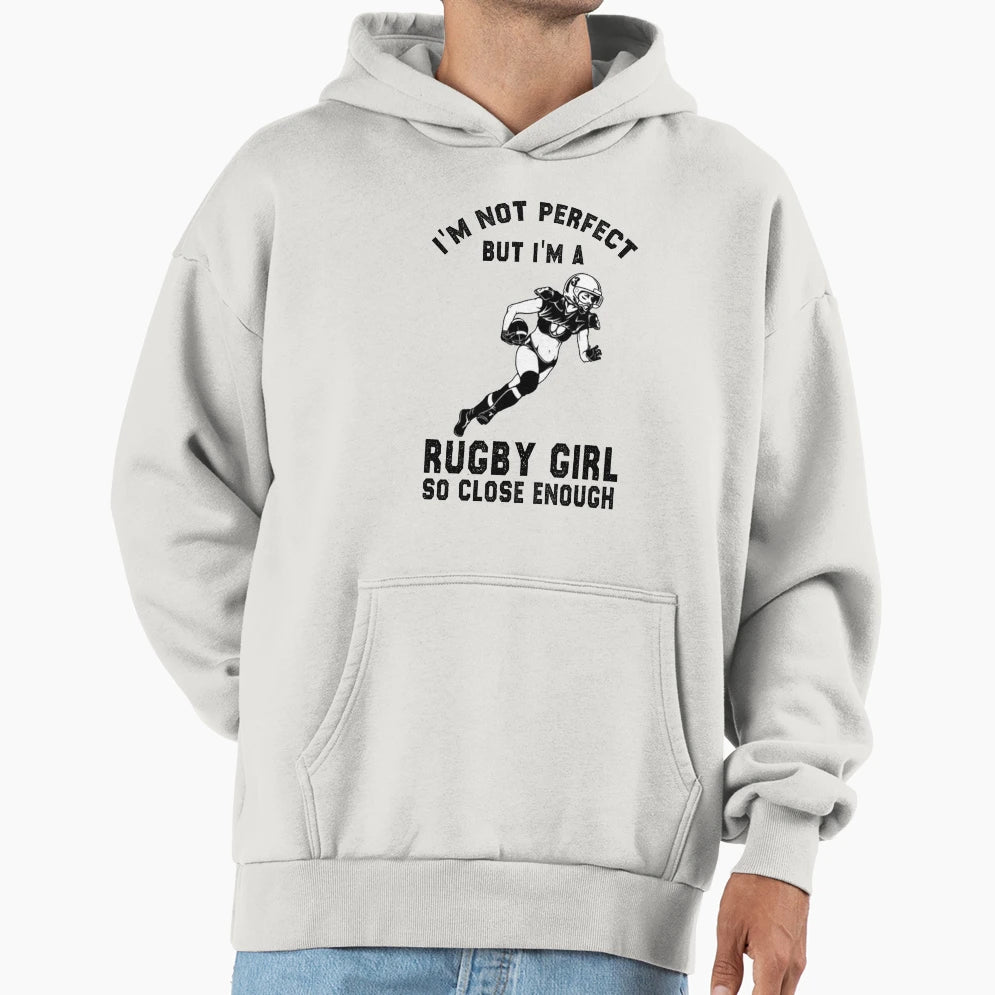 Rugby Gift Funny Rugby Sarcastic Hoodie - Minimalist Print Men Women - T-Shirt, Sweatshirt, Hoodie