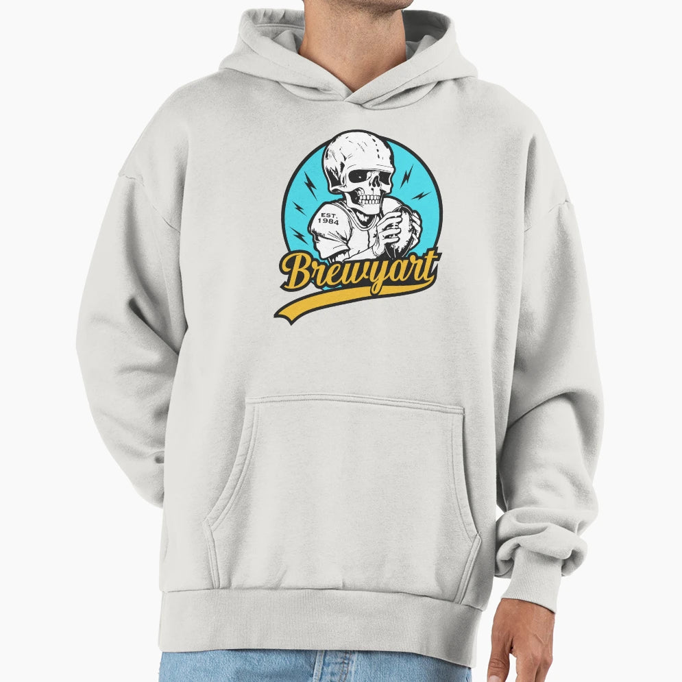 Brewyart Studio Skull Skeleton Hoodie - Streetwear Style Men Women - T-Shirt, Sweatshirt, Hoodie