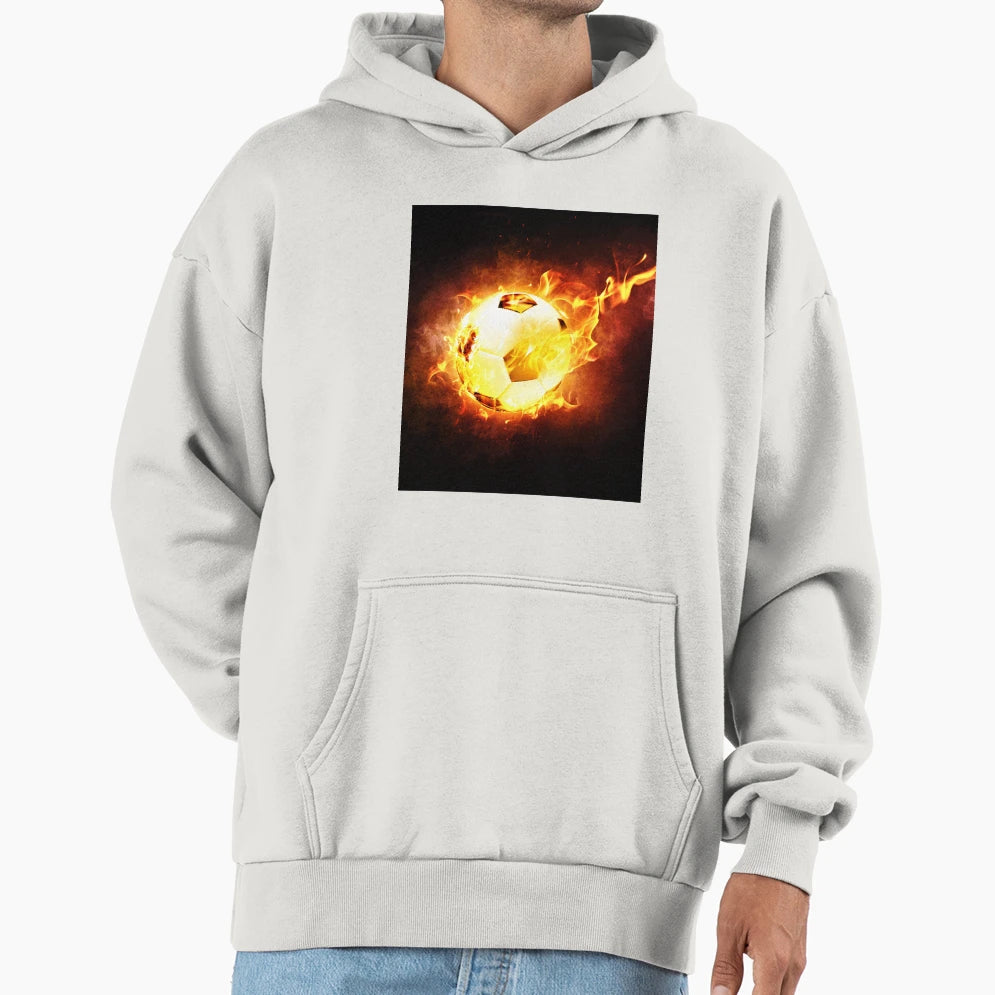 Glowing Football Ball Hoodie - Aesthetic Graphic Men Women - T-Shirt, Sweatshirt, Hoodie