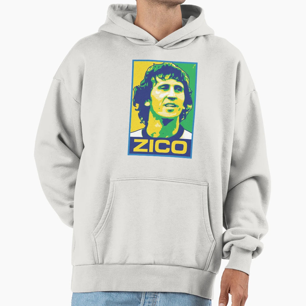 Zico Brazil Hoodie - Graphic Print for Adults - T-Shirt, Sweatshirt, Hoodie