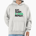 Eat Sleep Soccer Repeat Hoodie - Streetwear Style Unisex - T-Shirt, Sweatshirt, Hoodie