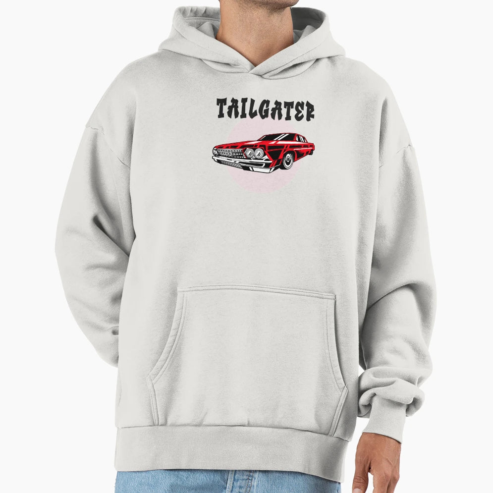 Tailgater Red Cartoon Lowrider Hot Rod Hoodie - Trendy Graphic Men Women - T-Shirt, Sweatshirt, Hoodie