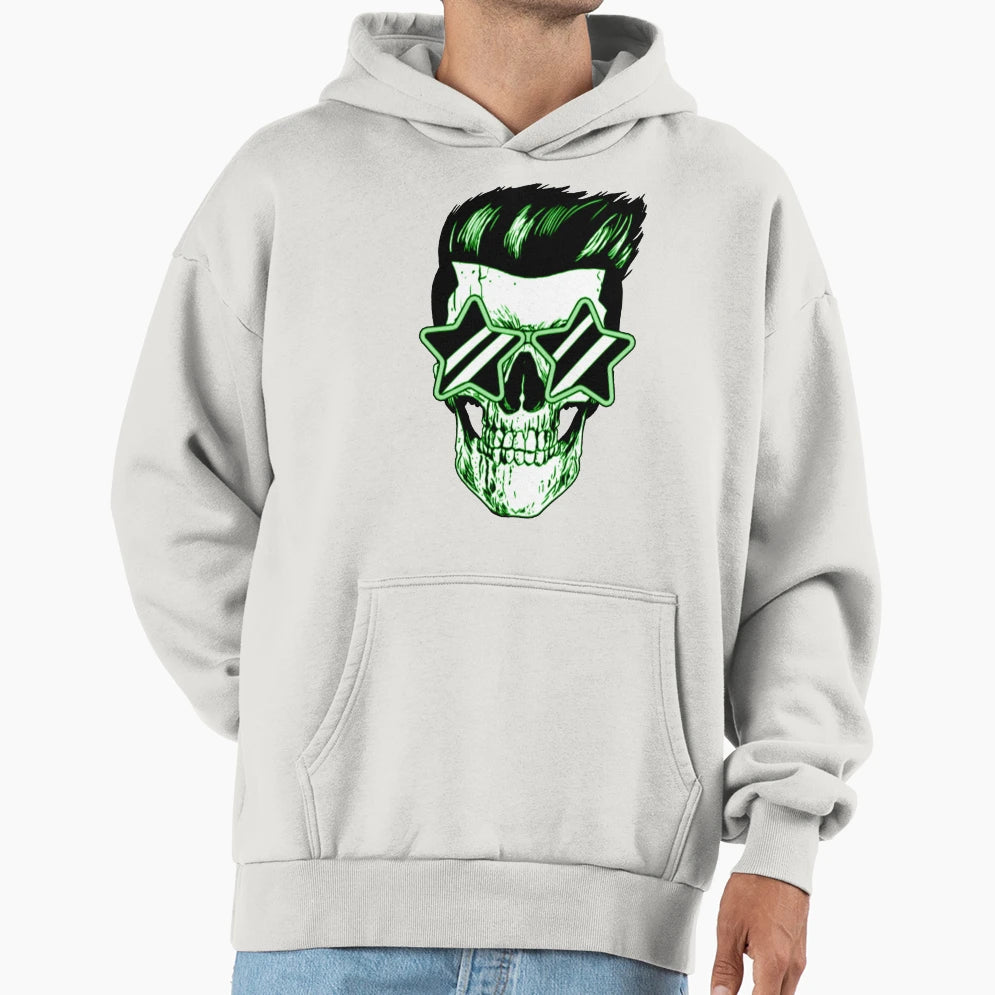 Music Skull Star Sunglasses Hoodie - Custom Art Print for Adults - T-Shirt, Sweatshirt, Hoodie