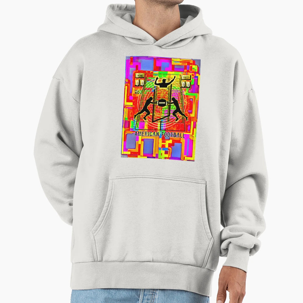 American Football Color Game Hoodie - Aesthetic Graphic Unisex - T-Shirt, Sweatshirt, Hoodie