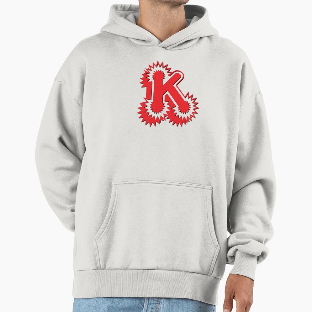 K Initial Letter K Hoodie - Minimalist Print Unisex - T-Shirt, Sweatshirt, Hoodie