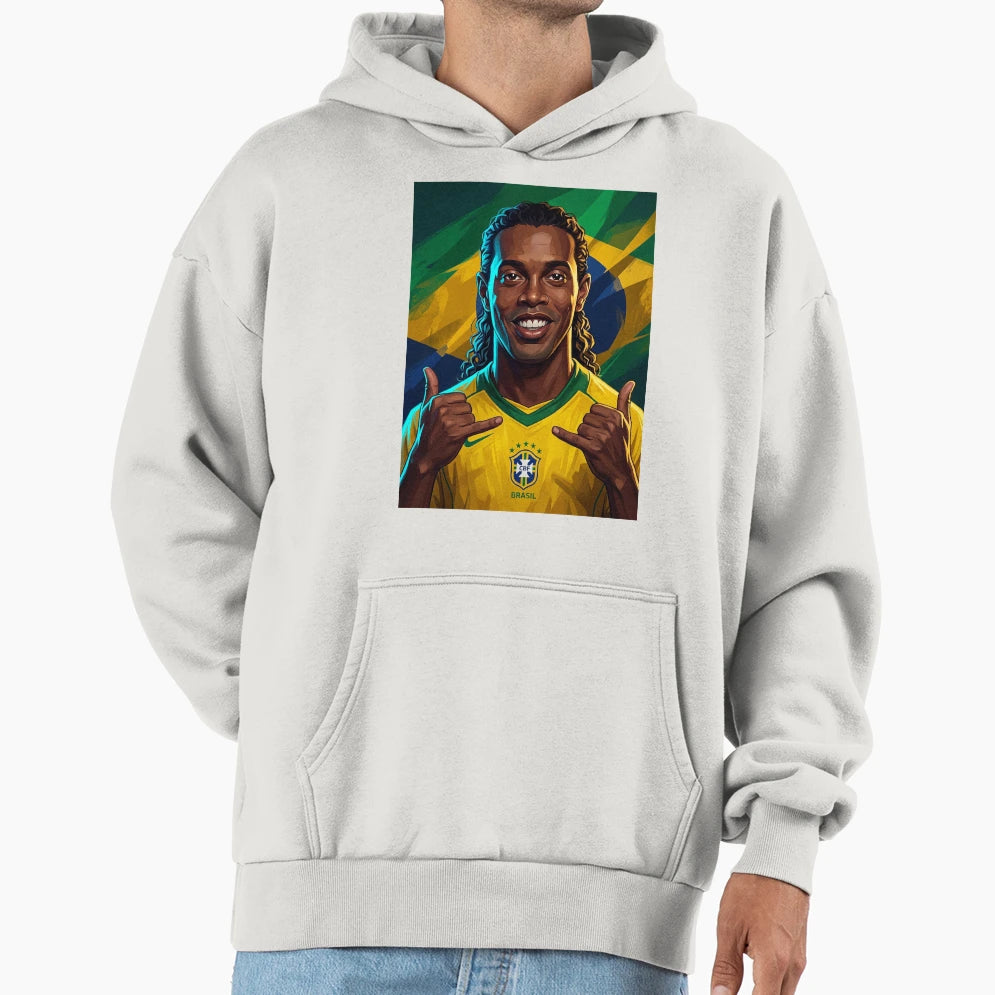 Ronaldinho Hoodie - Aesthetic Graphic for Adults - T-Shirt, Sweatshirt, Hoodie
