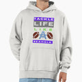 Tackle Life Like Seahawk Hoodie - Minimalist Print for Adults - T-Shirt, Sweatshirt, Hoodie