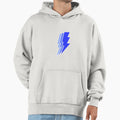 Blue Lighting Bolts Hoodie - Minimalist Print Men Women - T-Shirt, Sweatshirt, Hoodie