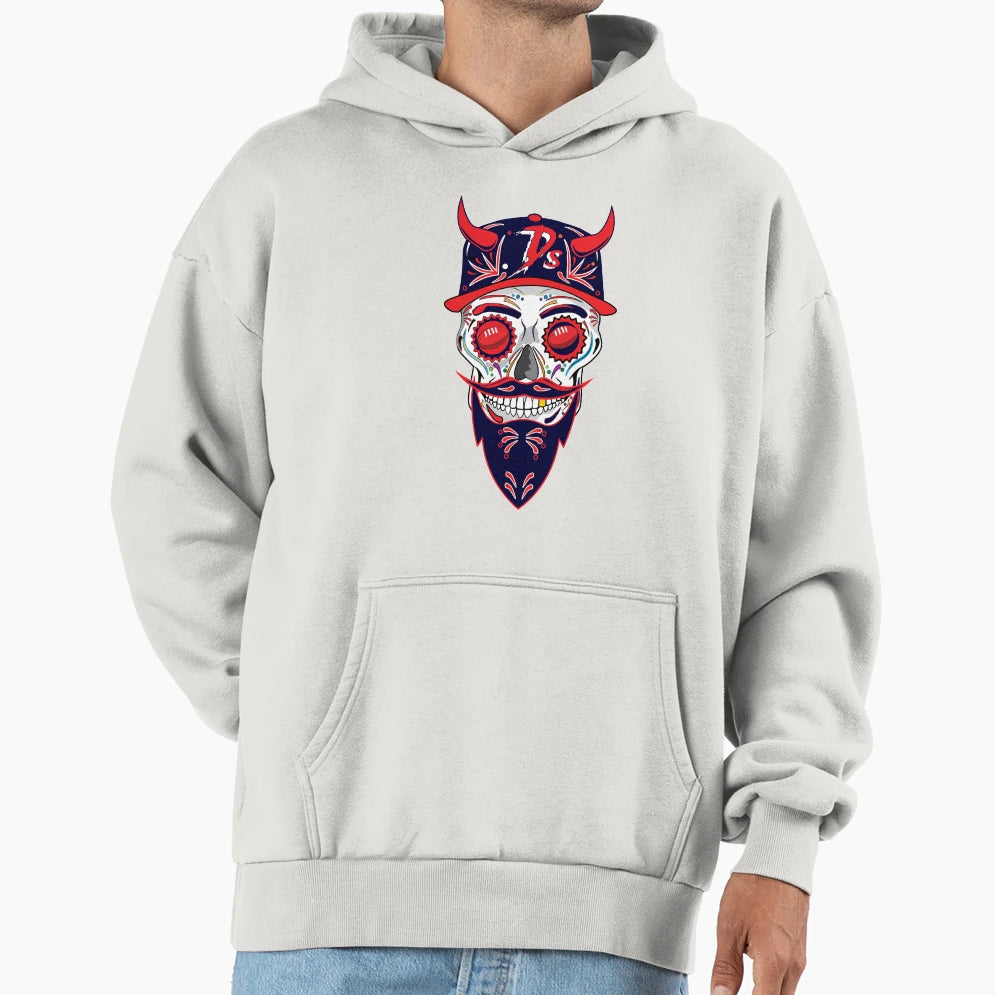 Afl Melbourne Demons Sugar Skull Hoodie - Streetwear Style Men Women - T-Shirt, Sweatshirt, Hoodie