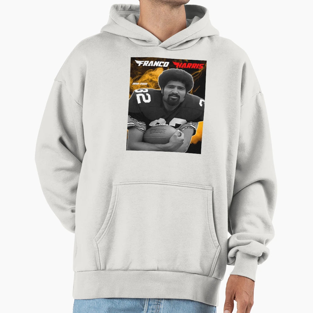 Rip Franco Harris Gift Hoodie - Graphic Print Unisex - T-Shirt, Sweatshirt, Hoodie