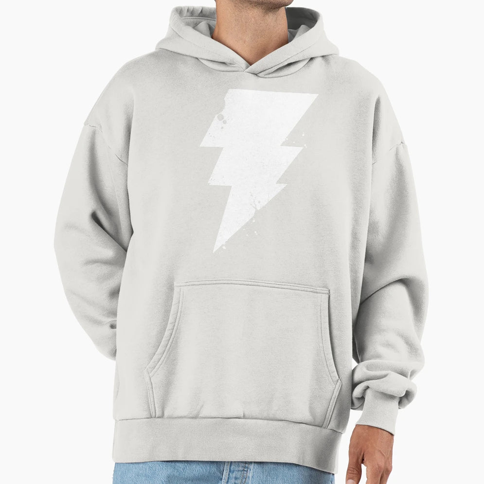 White Lightning Hoodie - Trendy Graphic for Adults - T-Shirt, Sweatshirt, Hoodie