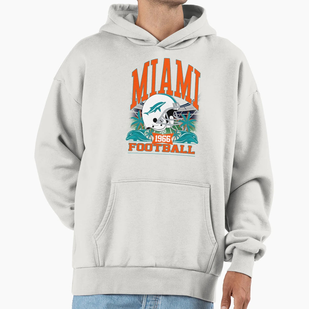 Miami Football Gridiron Legacy V2 Hoodie - Graphic Print for Adults - T-Shirt, Sweatshirt, Hoodie